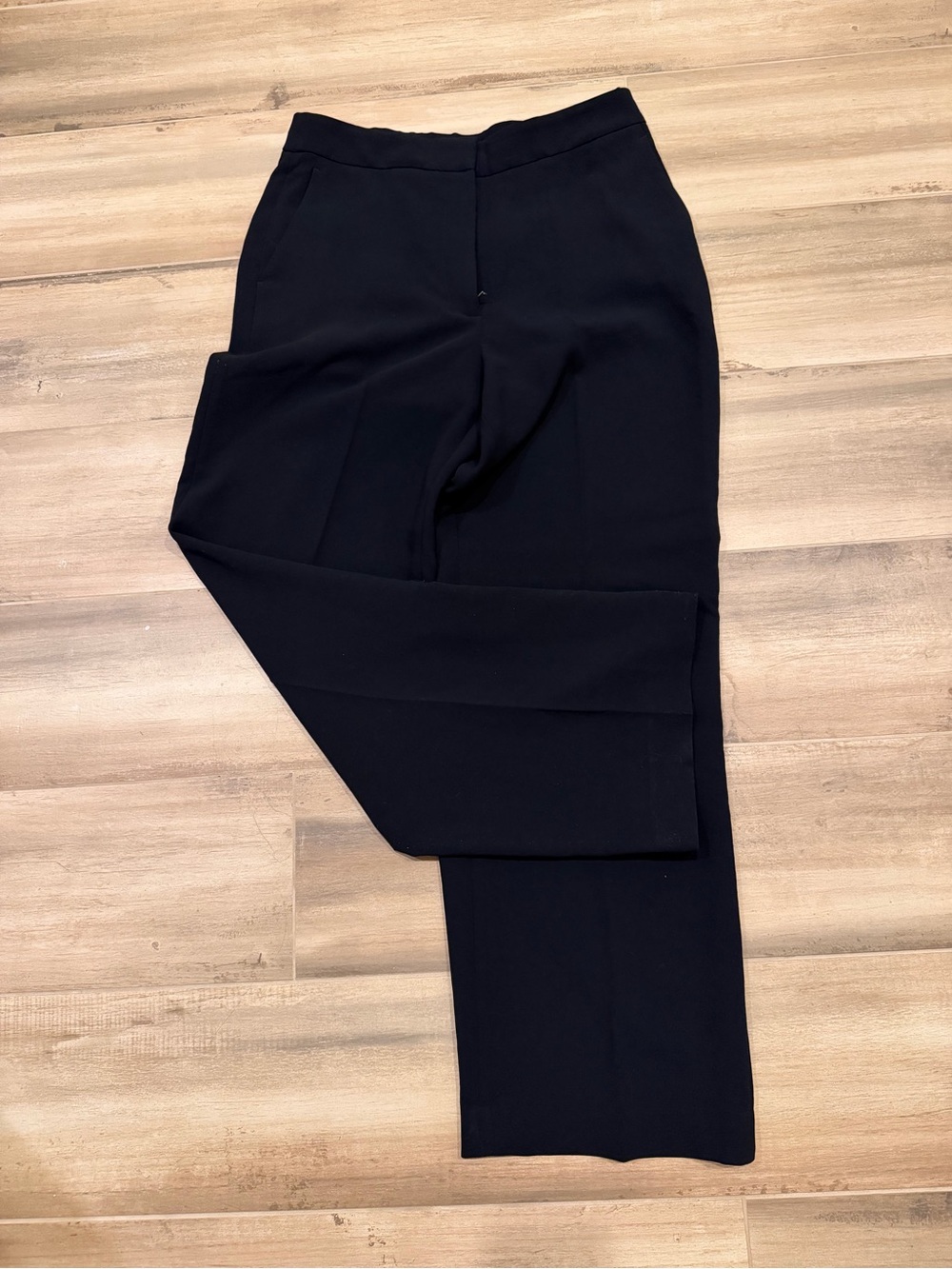 Aritzia Black Tailored Straight-Leg Trousers